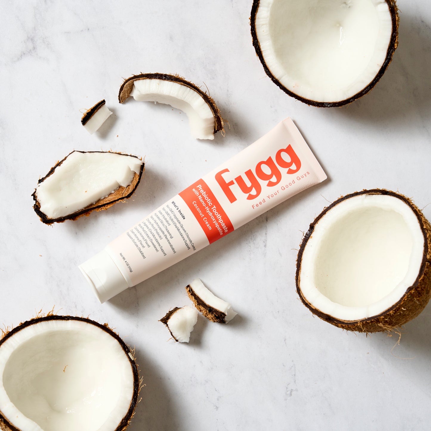 
                  
                    Nano-Hydroxyapatite Toothpaste with Prebiotics | Coconut Cream
                  
                