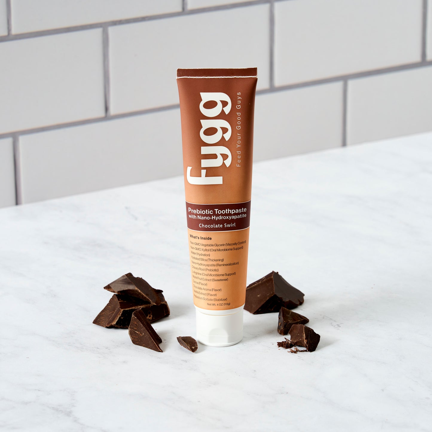 
                  
                    Nano-Hydroxyapatite Toothpaste with Prebiotics | Chocolate Swirl
                  
                